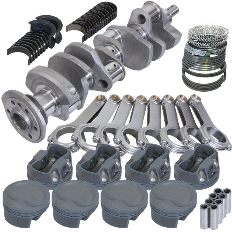 Eagle Chevy 350 3.750in Crank 6.000in H-Beam -16cc Inv Dome 4.040in Pistons Rotating Assembly