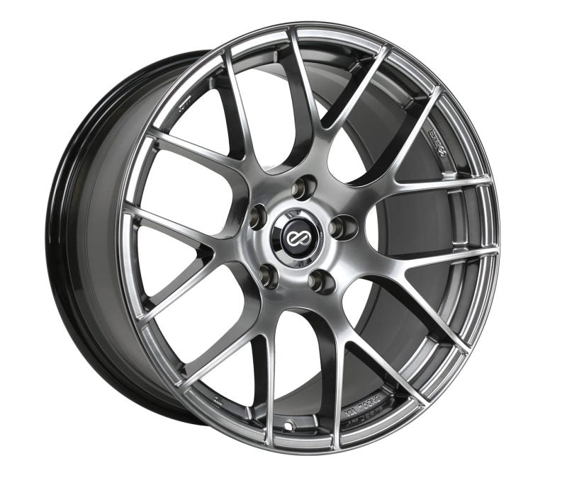 Enkei Raijin 19x8.5 42mm Offset 5x112 Bolt Pattern 72.6 Hub Bore Hyper Silver Wheel