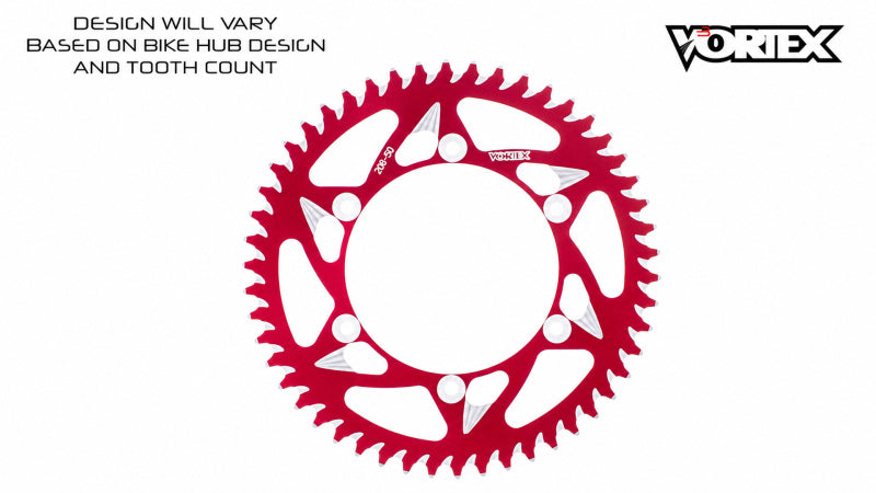 Vortex Racing 48 Tooth 420 Rear Sprocket - Red