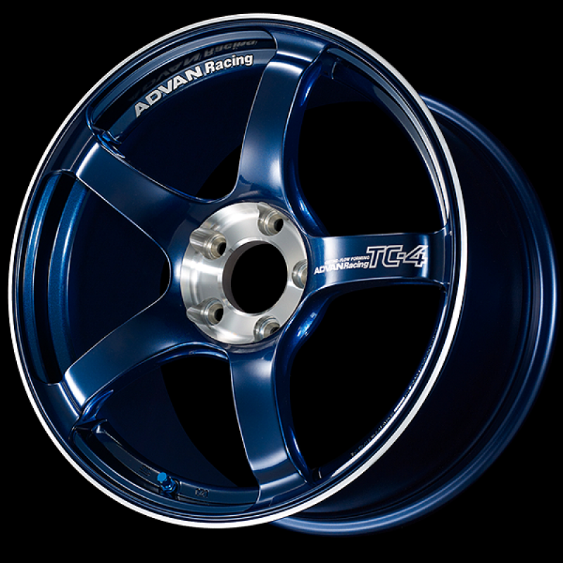 Advan TC-4 SE 18x7.5 / +48 Offset / 5x114.3 / 73mm Bore / Racing Indigo Blue and Diamond Cut