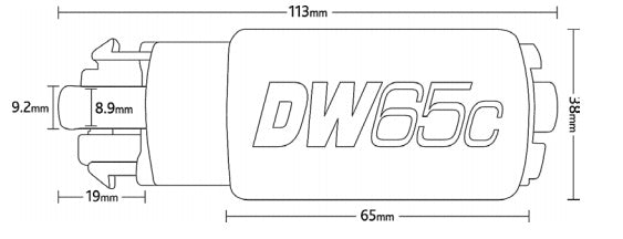 DEATSCHWERKS 9-652-1009 Fuel pump DW65C (265lph) with Instal.Kit (GT-R R35 - needed 2 per car) Photo-2 