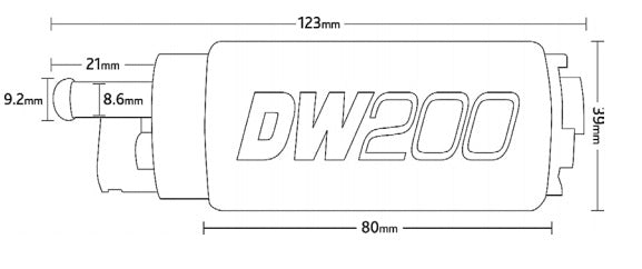 DEATSCHWERKS 9-201-0791 Fuel pump DW200 Installation kit SUBARU up to 2007 Photo-2 