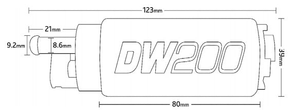 DEATSCHWERKS 9-201-1000 Fuel pump DW200 with Installation Kit Photo-2 