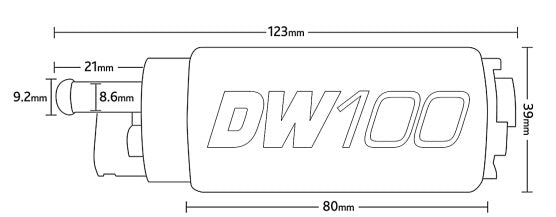 DEATSCHWERKS 9-101-0846 Fuel pump DW100 with Installation kit Civic/Integra up to 2000 Photo-2 