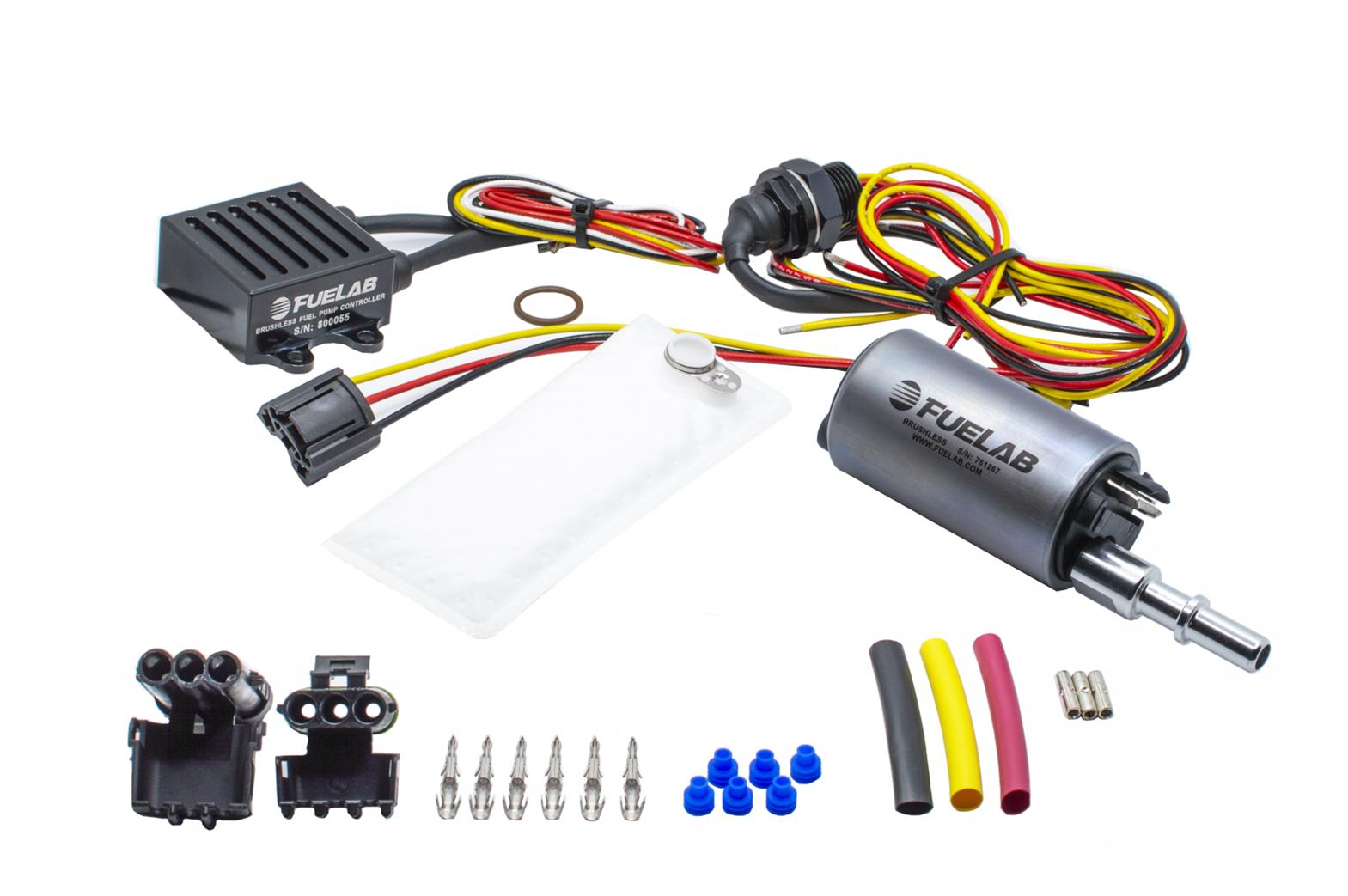 FUELAB 25303 In-Tank Brushless Fuel Pump Kit 350 LPH with 3/8 SAE Outlet Photo-1 