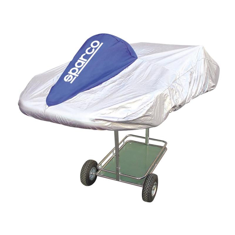Sparco Kart Cover Silver/Blue