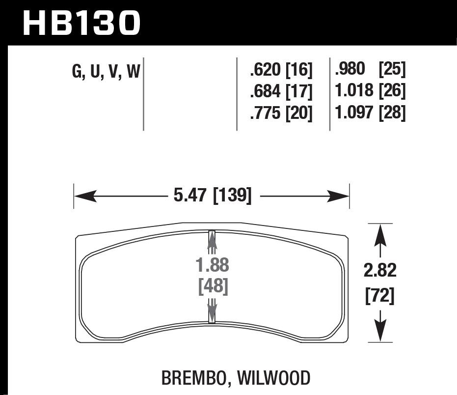 HAWK HB130D.775 Brake Pads ER-1 Endurance Racing Photo-2 