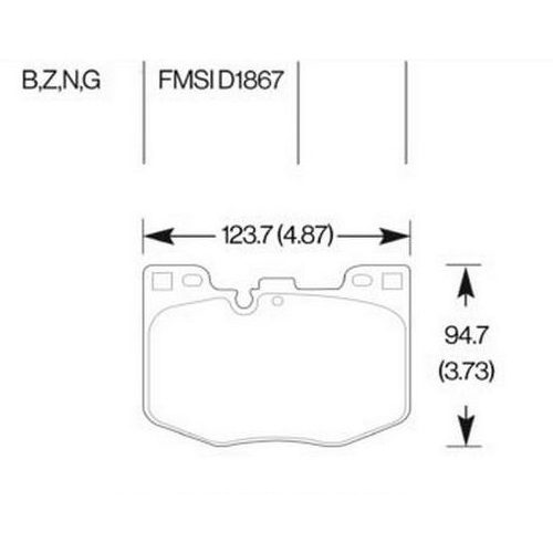 HAWK HB916G.740 DTC-60 Front Brake Pads DTC-60 for TOYOTA GR Supra 2020+ / BMW Z4 2019-2020 Photo-2 