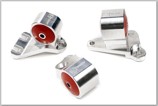 Innovative 90-91/92-93 Acura Integra GS-R Silver Aluminum Billet Mount Kit 75A Bushings (Cable)