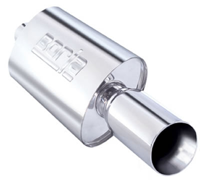 BORLA 40057 Thumper - 2.25" Inlet Pipe - Single 4" Round Tip - Boomer Muffler Photo-2 