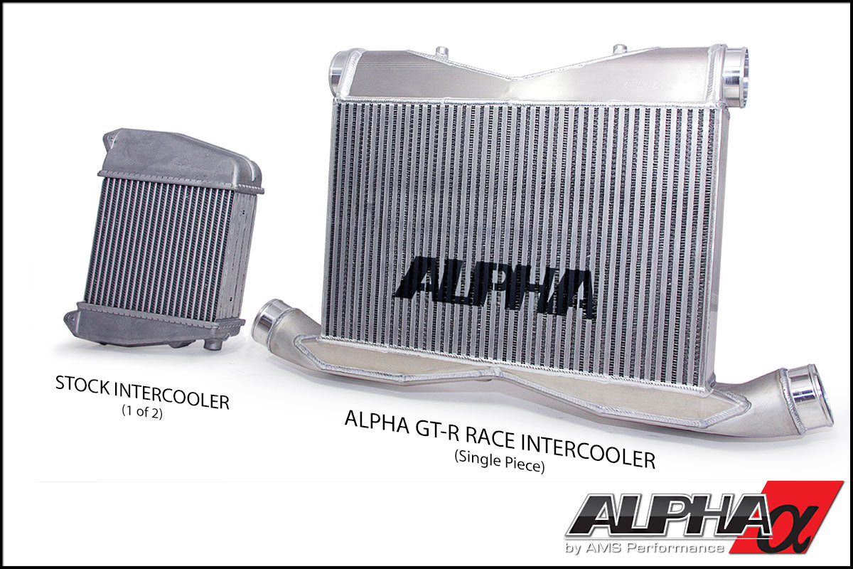 AMS ALP.07.09.0008-1 Race Front Mount Intercooler Upgrade NISSAN R35 GT-R 2009-2011 Models (With Logo) Photo-2 