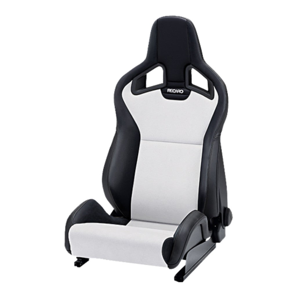 RECARO 410.10.1588 Left Heated Sport Seat Sportster CS, Artificial Leather Black / Dinamica Silver  Photo-0