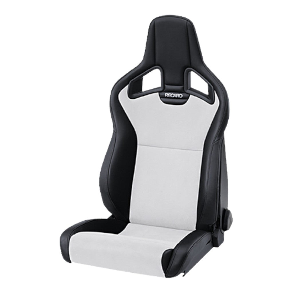 RECARO 414.10.2588 Right Heated Sport Seat Cross Sportster CS, Artificial Leather Black / Dinamica Silver  Photo-0