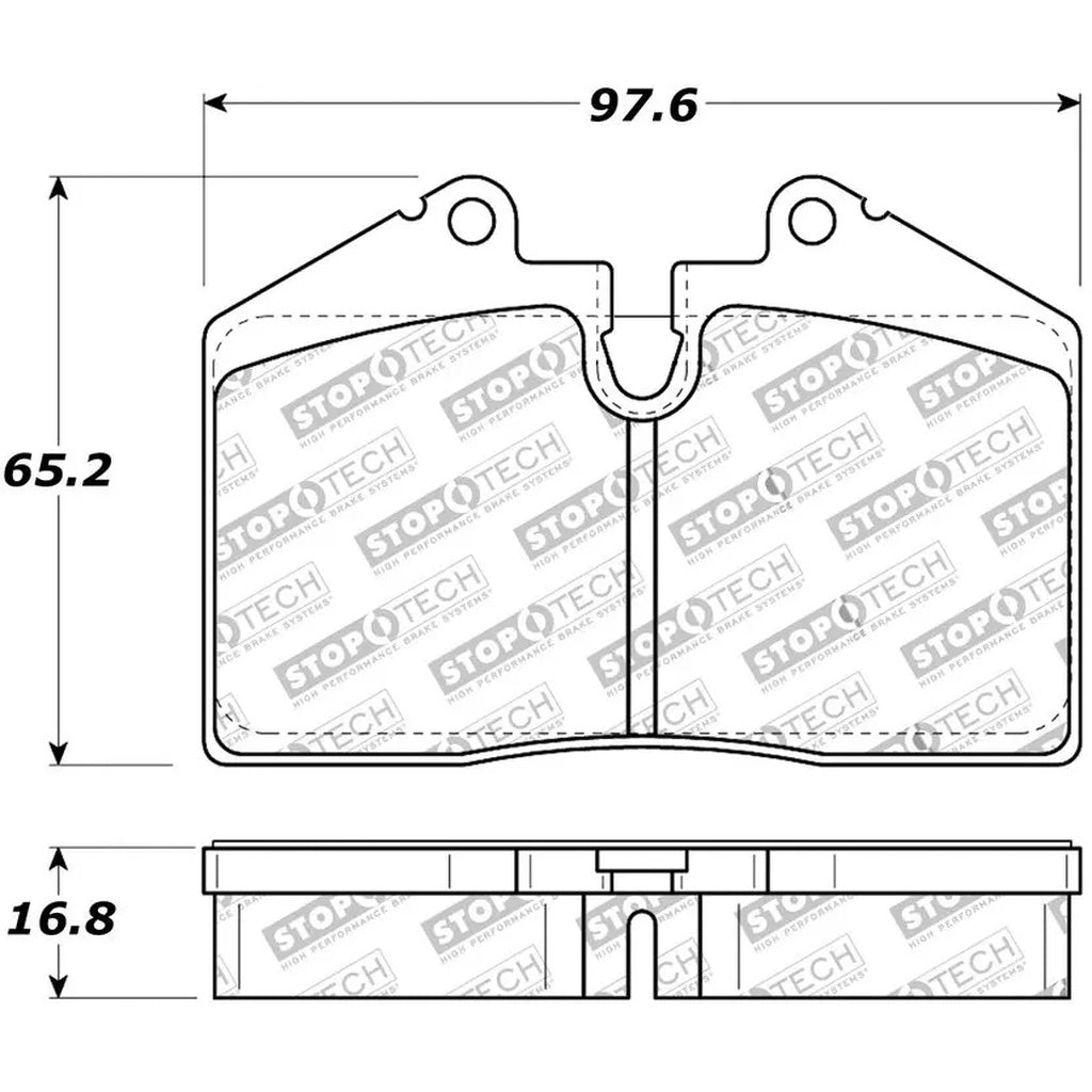 STOPTECH 309.06080 Brake Pads Sport with Shims for FERRARI 348 / 550 / 575 / F355 Photo-2 