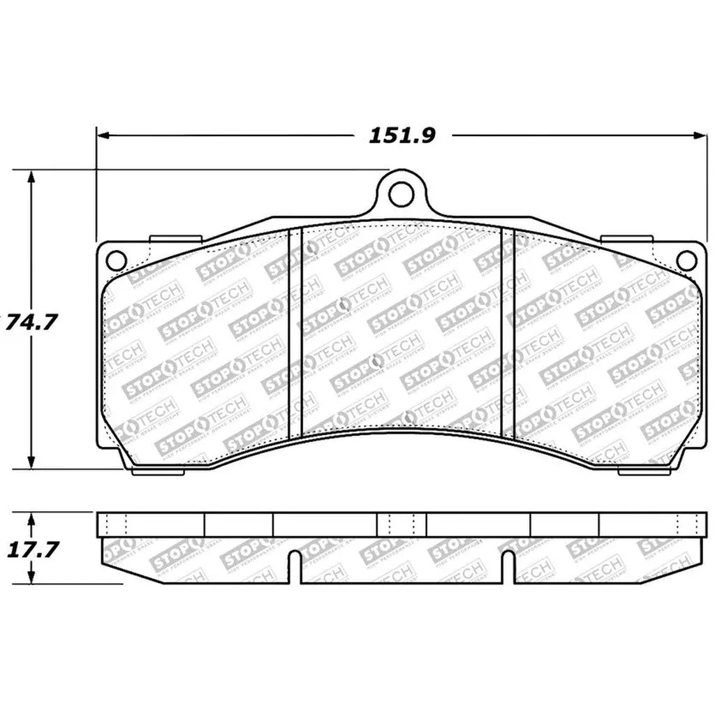 STOPTECH 309.12470 Brake Pads Sport with Shims Photo-2 