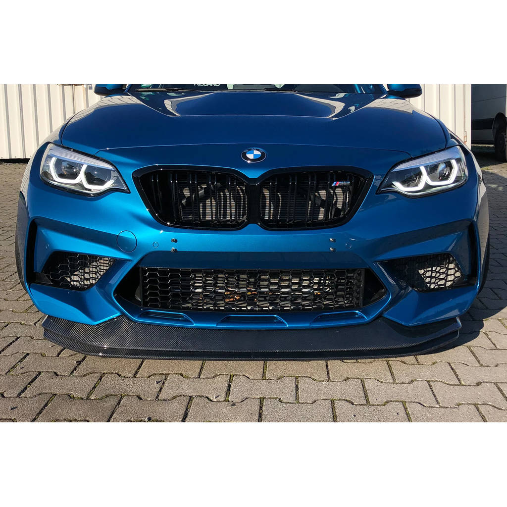 TEAM SCHIRMER EX-FR-F87C Adjustable Carbon Front Splitter GT for BMW M2 Competition (F87)  Photo-3