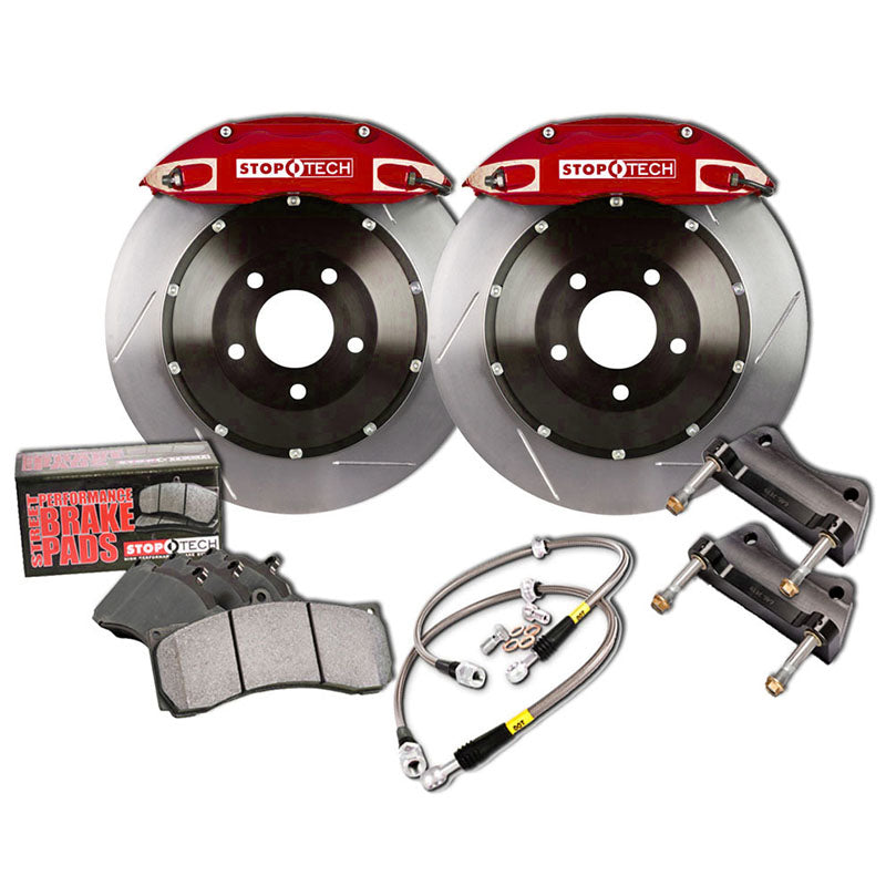 STOPTECH 83.895.4700.71 BBK 2PC ROTOR FRONT SLOTTED 355X32/ST40 RED VW GOLF MK7 GTI '15 Photo-1 