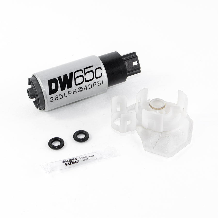 DEATSCHWERKS 9-651-1026 DW65C series, 265lph compact fuel pump without mounting clips w/Install Kit Photo-1 