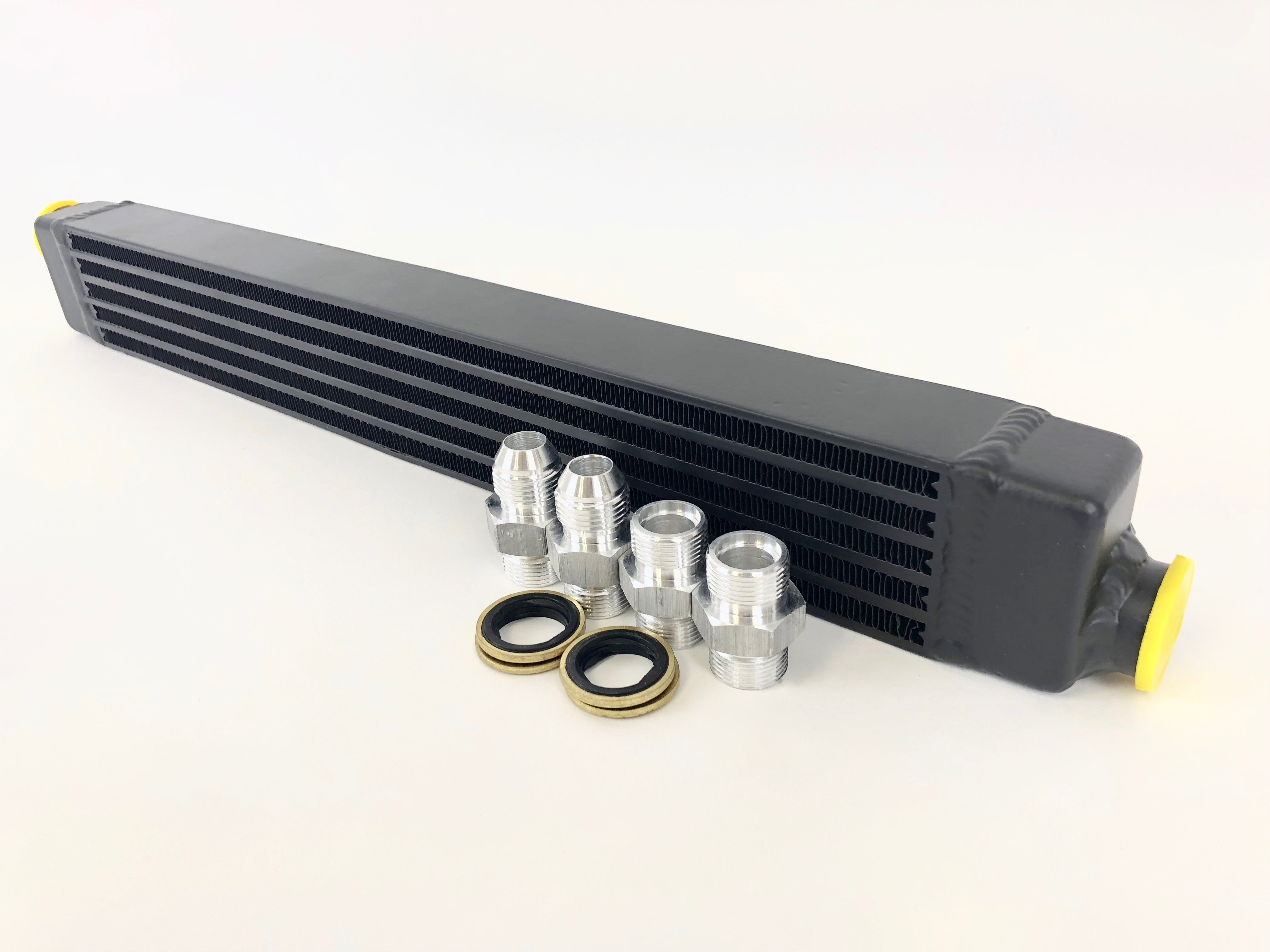 CSF 8092 BMW E30 high performance Oil Cooler w/adjustable fittings for OEM style and AN-10 male connections Photo-1 