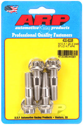 ARP 400-8006 Accessory Stud Kit M10 x 1.25 x 48mm. SS. broached. 4 pieces Photo-1 