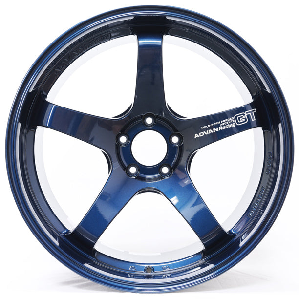 ADVAN YAQ0J28EDP Wheel V1631 GT Premium 20X9.5 ET28 5-114.3 RACING TITANIUM BLUE Photo-2 