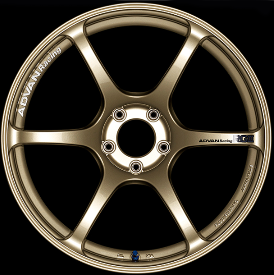 ADVAN YAR7F48EZ Wheel V1021 RGIII 17X7.5 ET48 5-114.3 RACING GOLD METALLIC Photo-1 