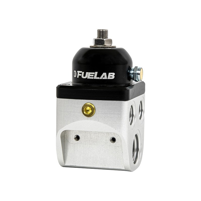 FUELAB 58501 Fuel Pressure Regulator Blocking Style Carbureted 4 port High Flow (4-12 psi, 10AN-In, 6AN-Out) Photo-1 