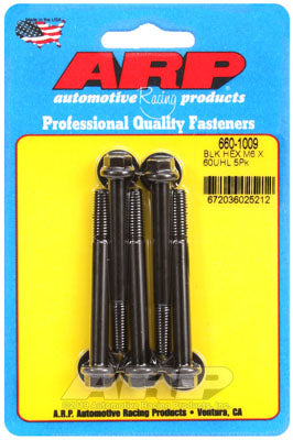 ARP 660-1009 Metric Thread Bolt Kit M6 x 1.00 x 60 hex black oxide bolts Photo-1 