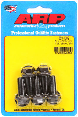 ARP 663-1002 Metric Thread Bolt Kit M10 x 1.25 x 25 hex black oxide bolts Photo-1 