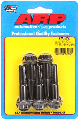 ARP 673-1006 Metric Thread Bolt Kit M10 x 1.25 x 45 12pt black oxide bolts Photo-1 