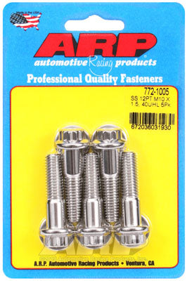 ARP 772-1005 Metric Thread Bolt Kit M10 x 1.50 x 40 12pt SS bolts Photo-1 