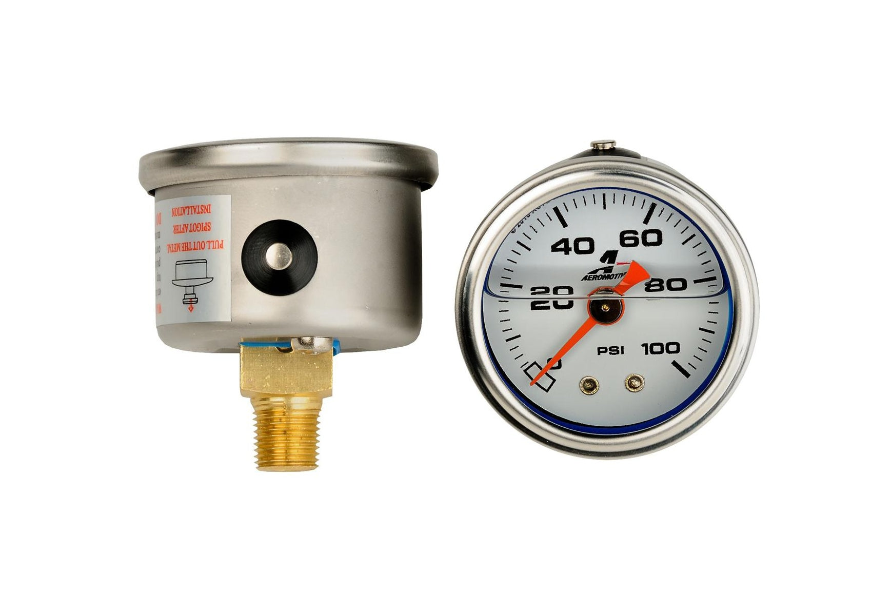 AEROMOTIVE 15633 Fuel pressure gauge 0-100psi Photo-1 