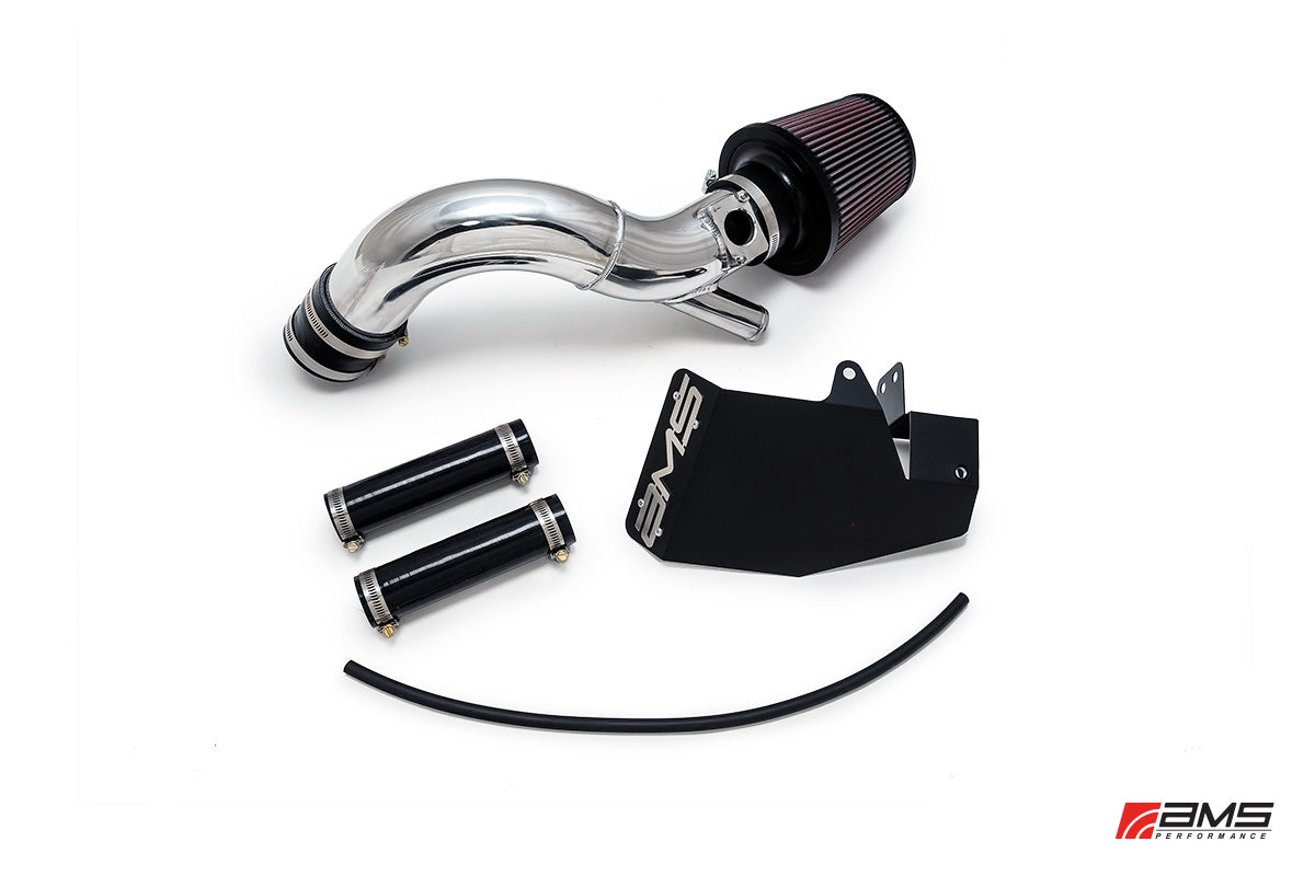 AMS AMS.04.08.0002-1 Performance intake pipe with Maf housing / with breather bungs MITSUBISHI LANCER EVO X (polished) Photo-1 