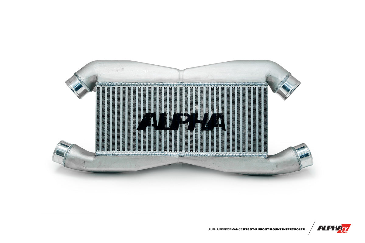 AMS ALP.07.09.0007-1 Front Mount Intercooler for ALPHA IC piping NISSAN R35 GT-R (with logo) Photo-1 