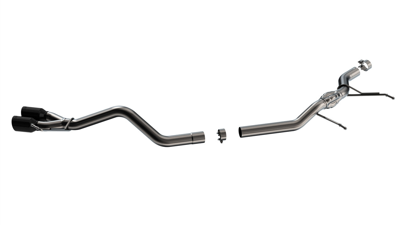 BORLA 140937BC Cat-Back Exhaust System S-TYPE 2.50", S TIP 3.50" Black Chrome, T-304 Stainless Steel for FORD Maverick 2.0L Front Wheel Drive 2022-2023 Photo-1 