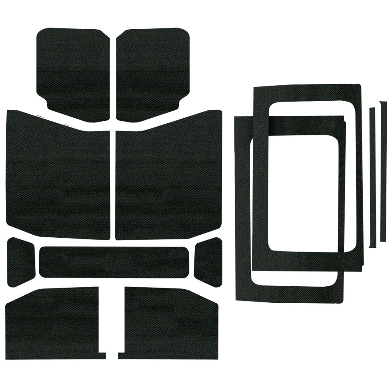 DEI 50178 Black Original Finish Complete Kit for JEEP Wrangler JL 4-Door Photo-1 